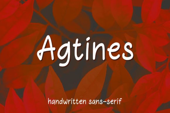 Agtines: A Modern Handwritten Font for Crafters and Creators
