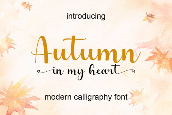 Autumn in My Heart: A Handwritten Typeface for Editorial Warmth