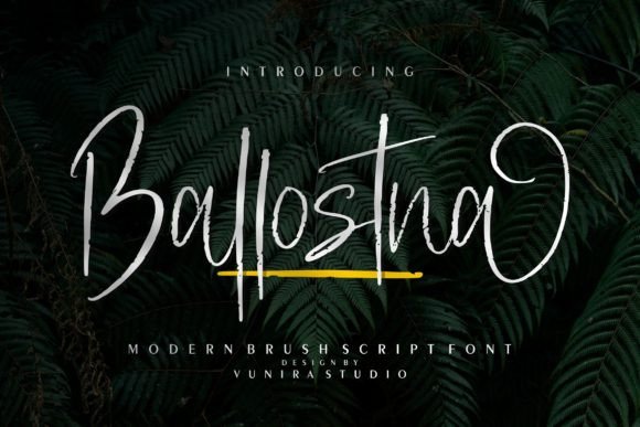 Ballostna: A Dazzling Script Typeface for Modern Brand Identity