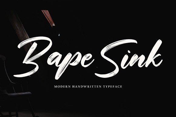 Bape Sink Font Review for Campaign Design