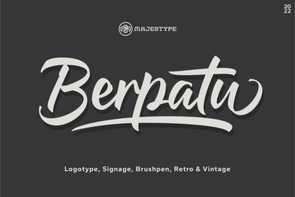 Berpatu: The Retro Brush Font That Brings Handmade Goods to Life