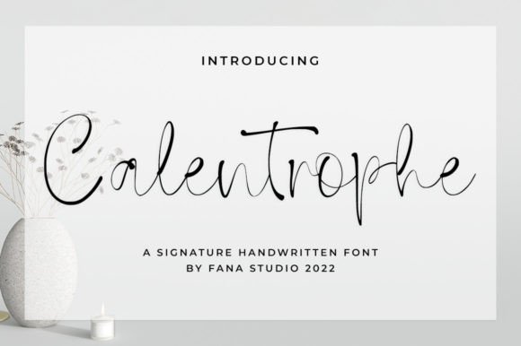 Calentrophe: A Script Font with Editorial Grace