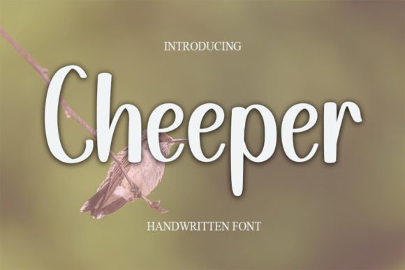 Cheeper: A Handwritten Font for Modern Editorial Design