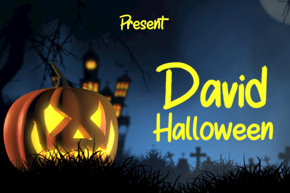 David Halloween: A Modern Script for Handmade Creations