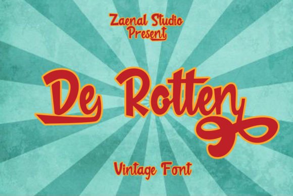 De Rotten: A Retro Font That Elevates Brand Campaigns