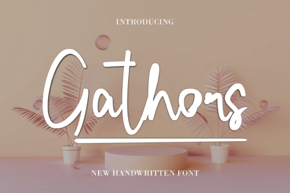 Gathors: A Delicate Script Font for Handmade Creations