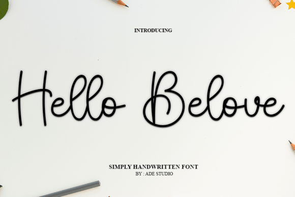 Hello Belove Font for Romantic Campaigns