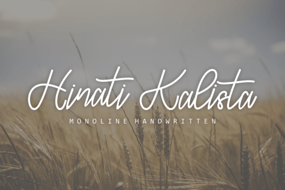 Hinati Kalista: A Luxurious Script Font for Digital Design
