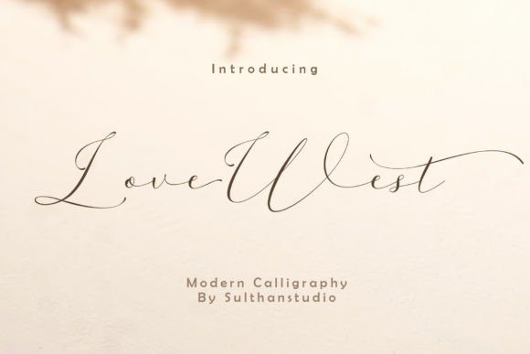 Love West: A Handwritten Font for Romantic Editorial Design