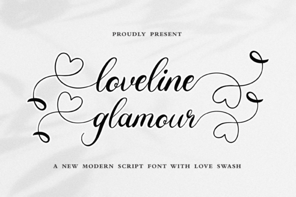 Loveline Glamour: A Handwritten Font for Modern Branding
