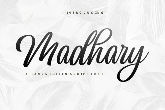 Madhary: A Chic Script Font for Editorial Design