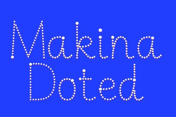 Makina Doted: A Playful Typeface for Creative Branding