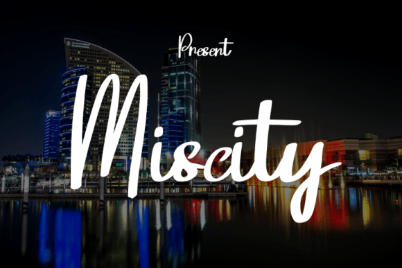 Miscity: A Modern Script Typeface for Luxurious Brand Identities