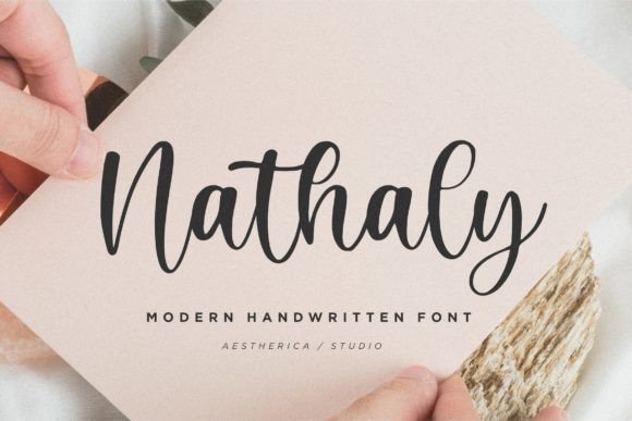 Nathaly: A Sweet Handwritten Typeface for Romantic Brand Identities