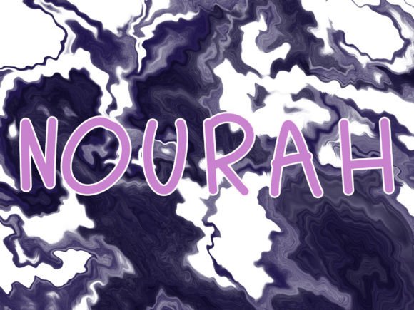 Nourah: A Whimsical Handwritten Font for Editorial Design