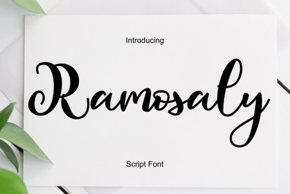 Ramosaly Script Font for Web Design