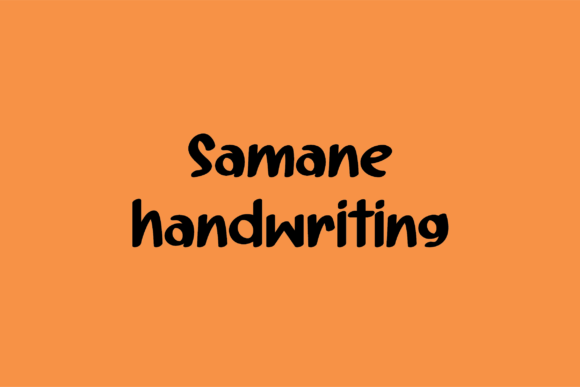 Samane: A Whimsical Handwritten Font for Editorial Design