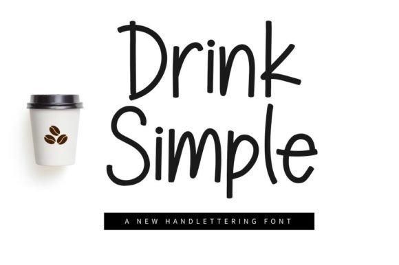 Simple Drink Font for Editorial Design and Content Creation
