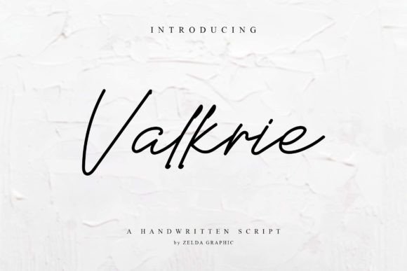 Valkrie: A Modern Handwriting Font for Branding Projects