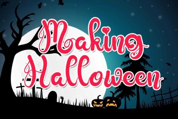 Why Making Halloween is the Perfect Script Font for Editorial Design