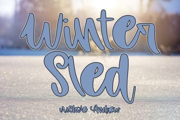 Winter Sled: A Script Font for Winter-Themed Design