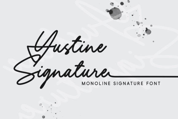 Yustine Signature: A Polished Font for Small Business Branding